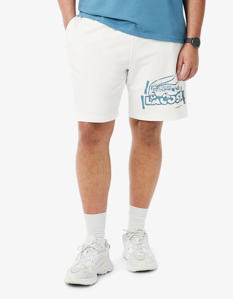 Cotton Graphic Fleece Shorts
