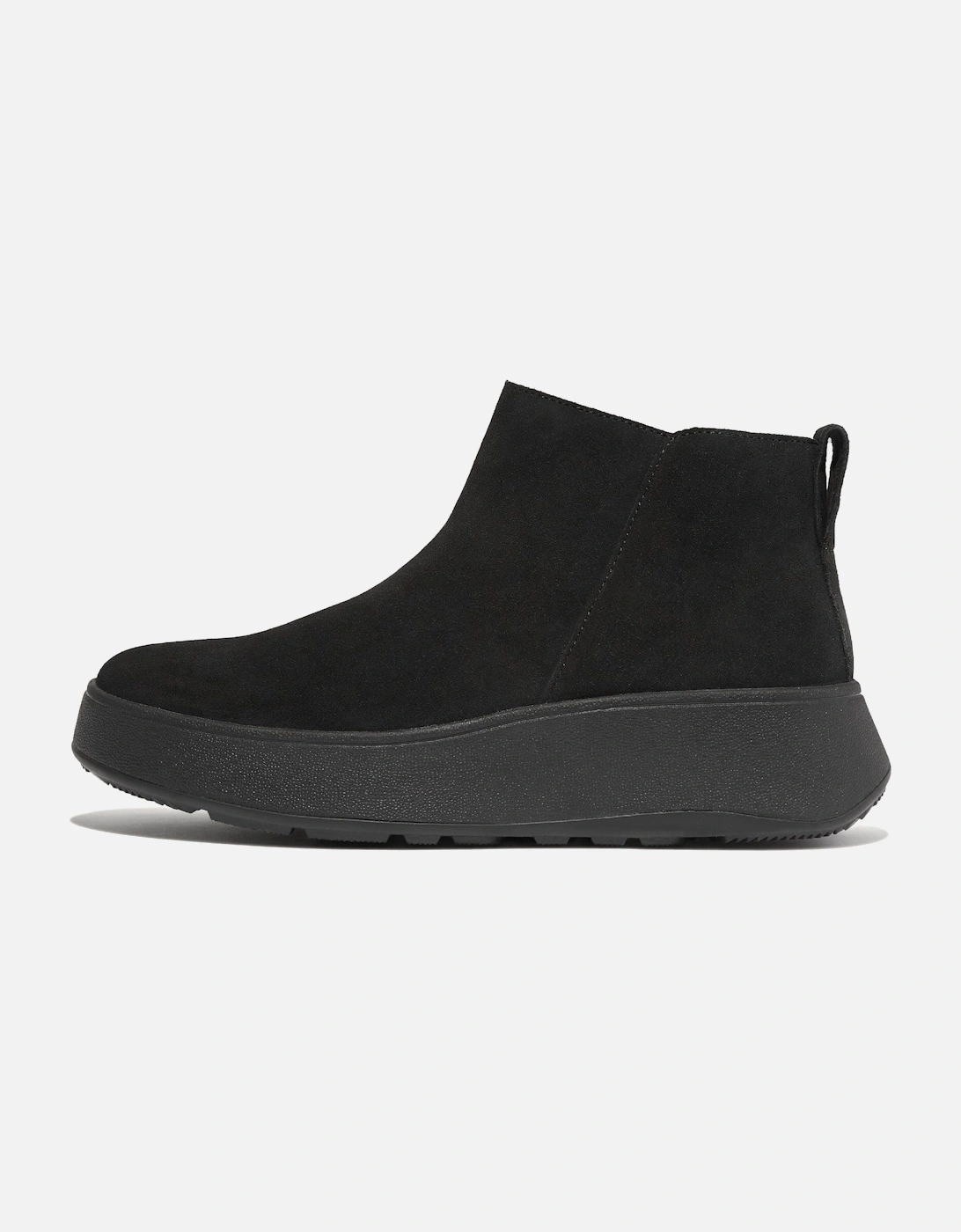 F-Mode Suede Flatform Zip Ankle Boots, 6 of 5