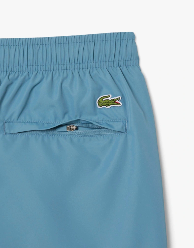 Long Branded Swim Trunks