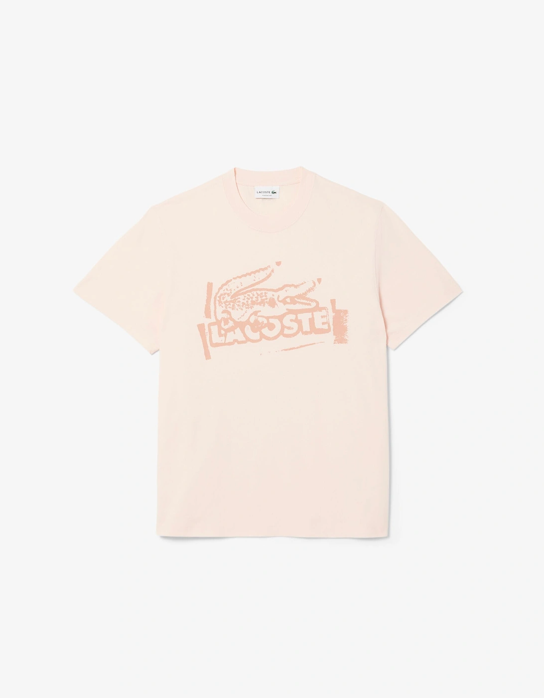 Lacoste Men's Printed Cotton Jersey T-Shirt - Orange - Size: 42