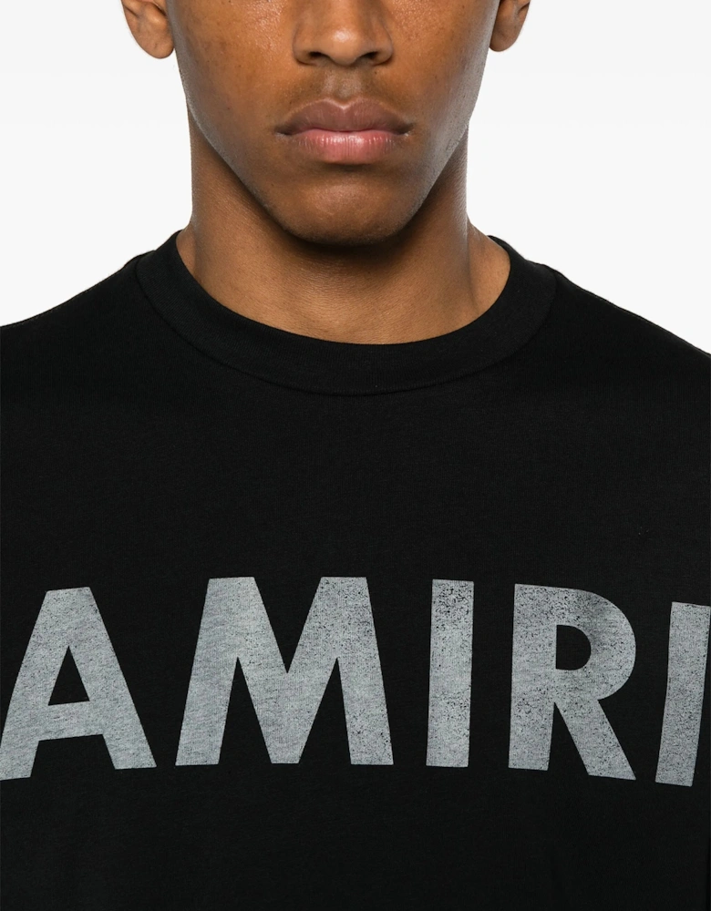 Logo Print T-Shirt in Black