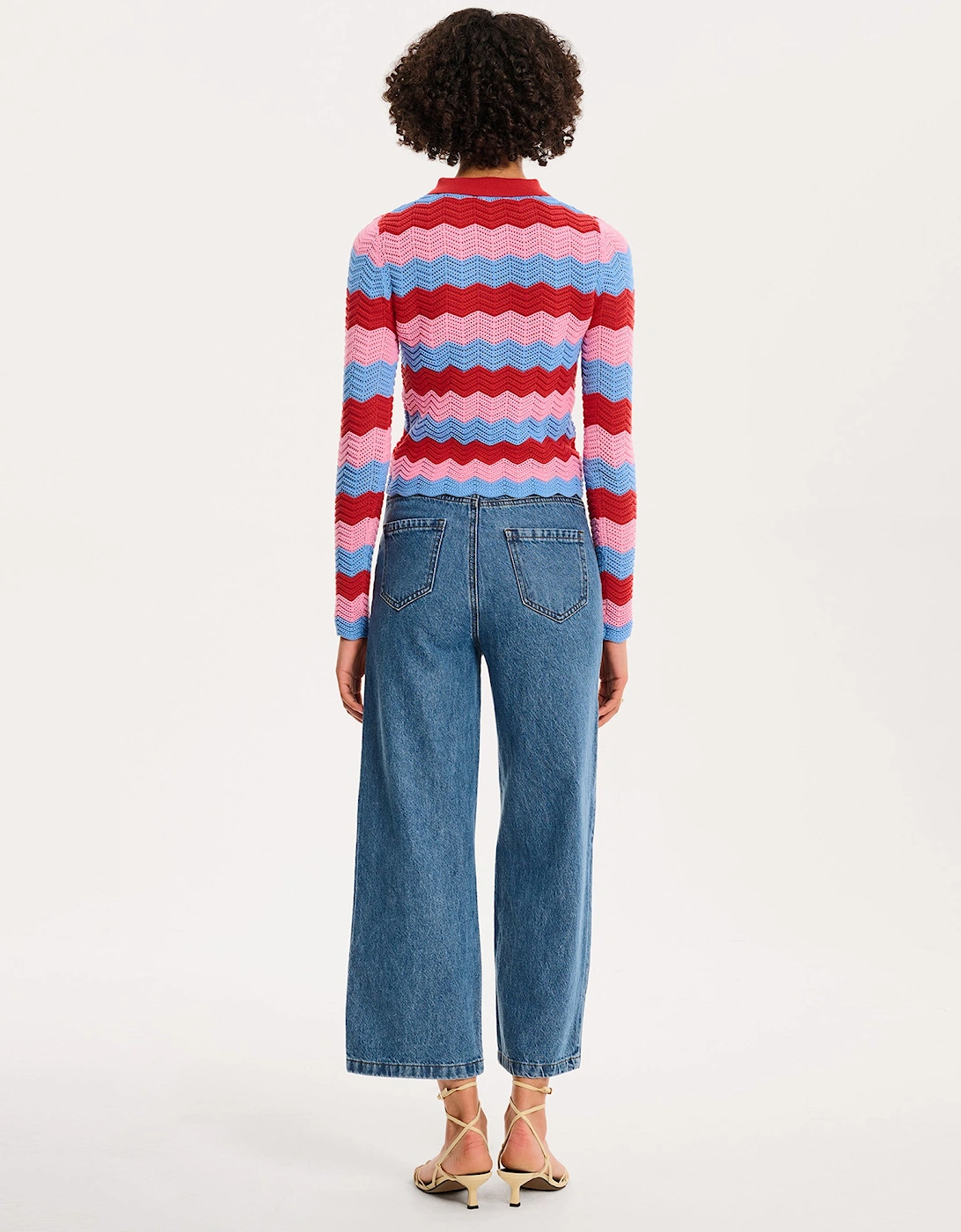 Lynsey Cardigan in Blue and Pink