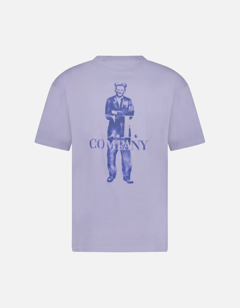 30/1 Jersey Logo T-Shirt Lavender Violet