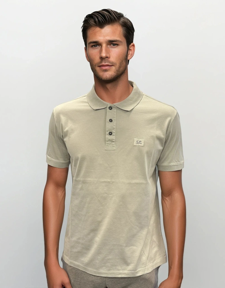 70/2 Mercerized Polo Shirt in Blue Fox