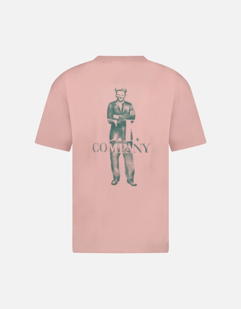 30/1 Jersey Logo T-Shirt Misty Rose