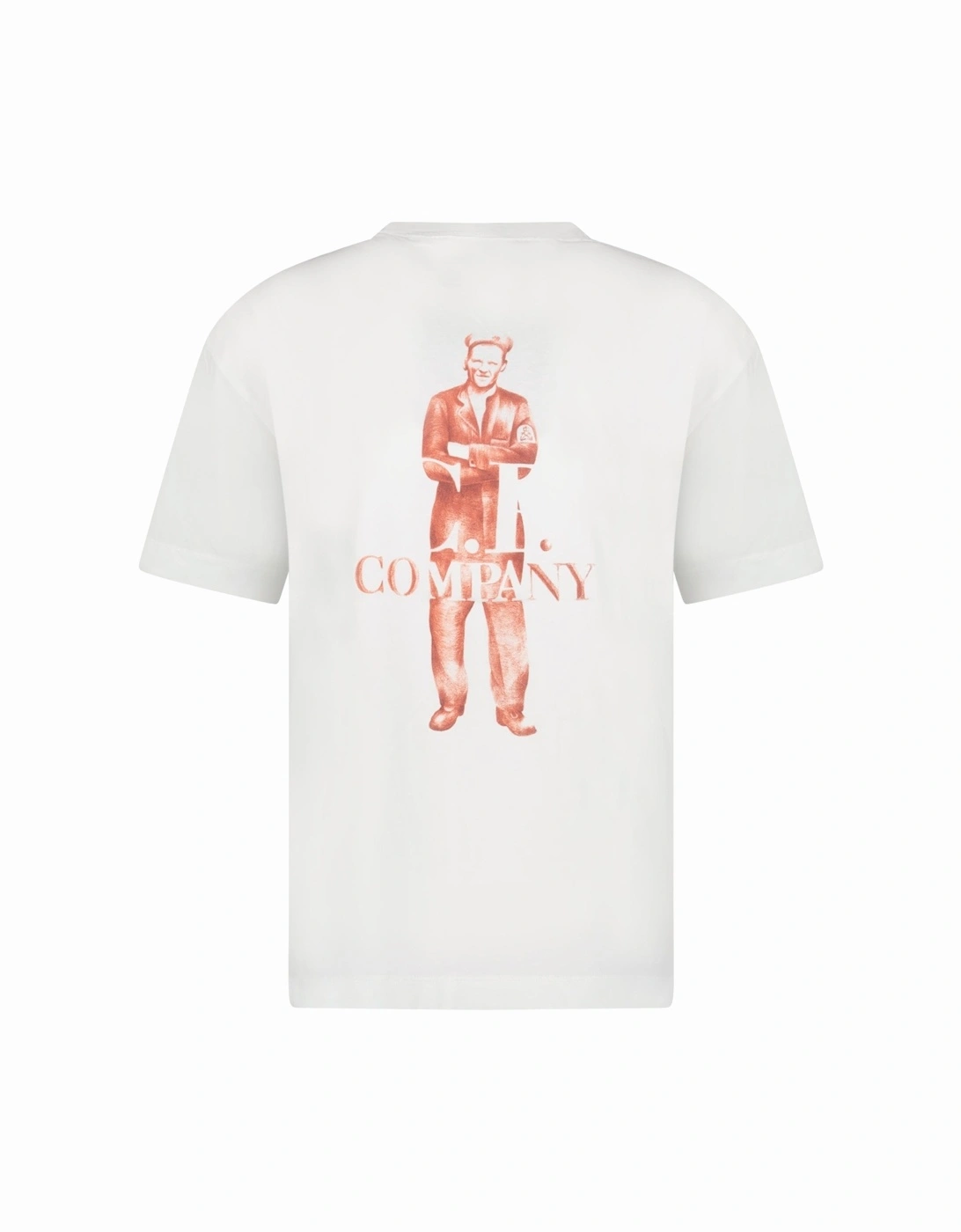 30/1 Jersey Logo T-Shirt Gauze White