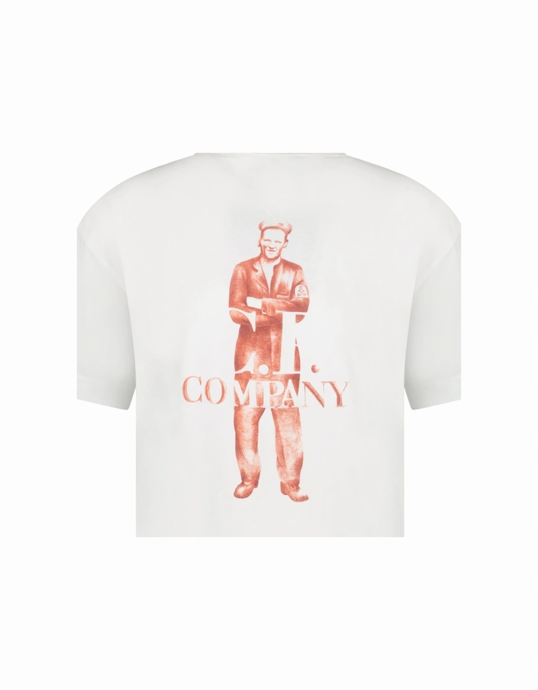 30/1 Jersey Logo T-Shirt Gauze White