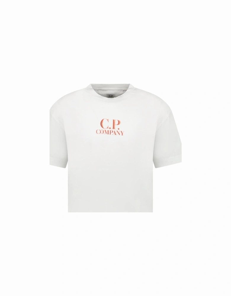 30/1 Jersey Logo T-Shirt Gauze White