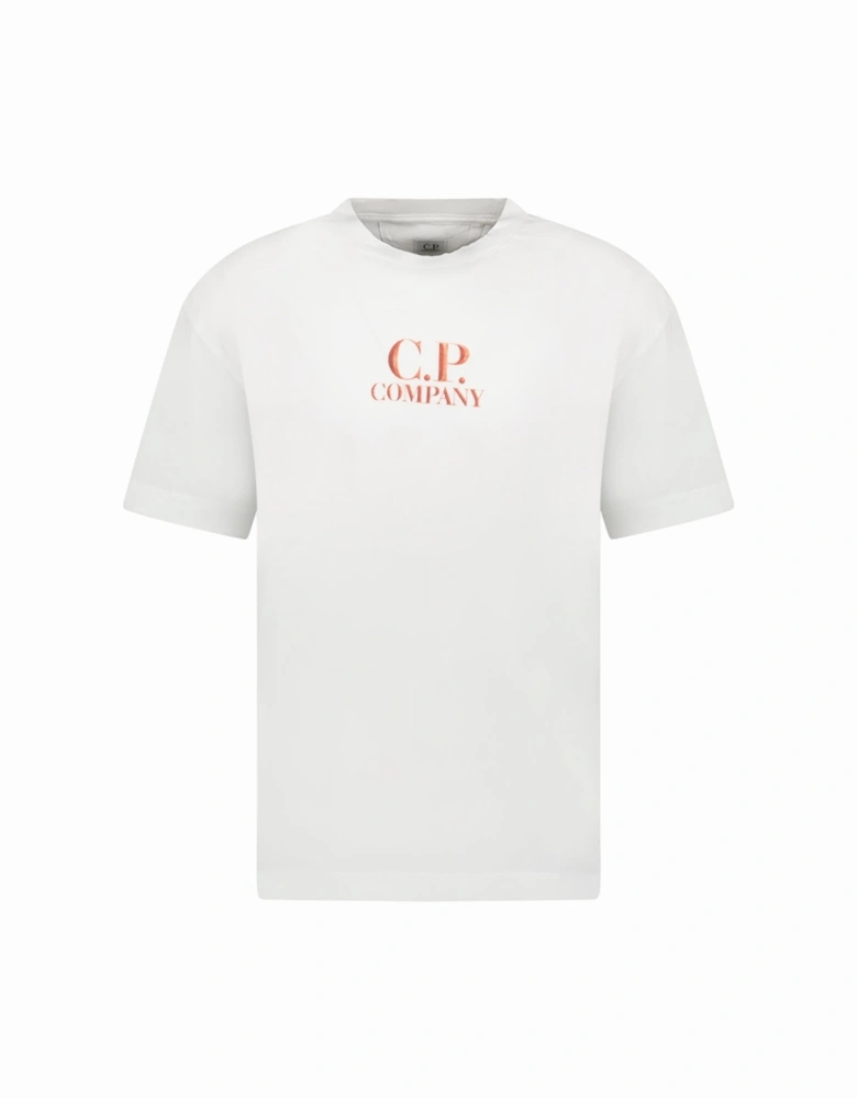 30/1 Jersey Logo T-Shirt Gauze White