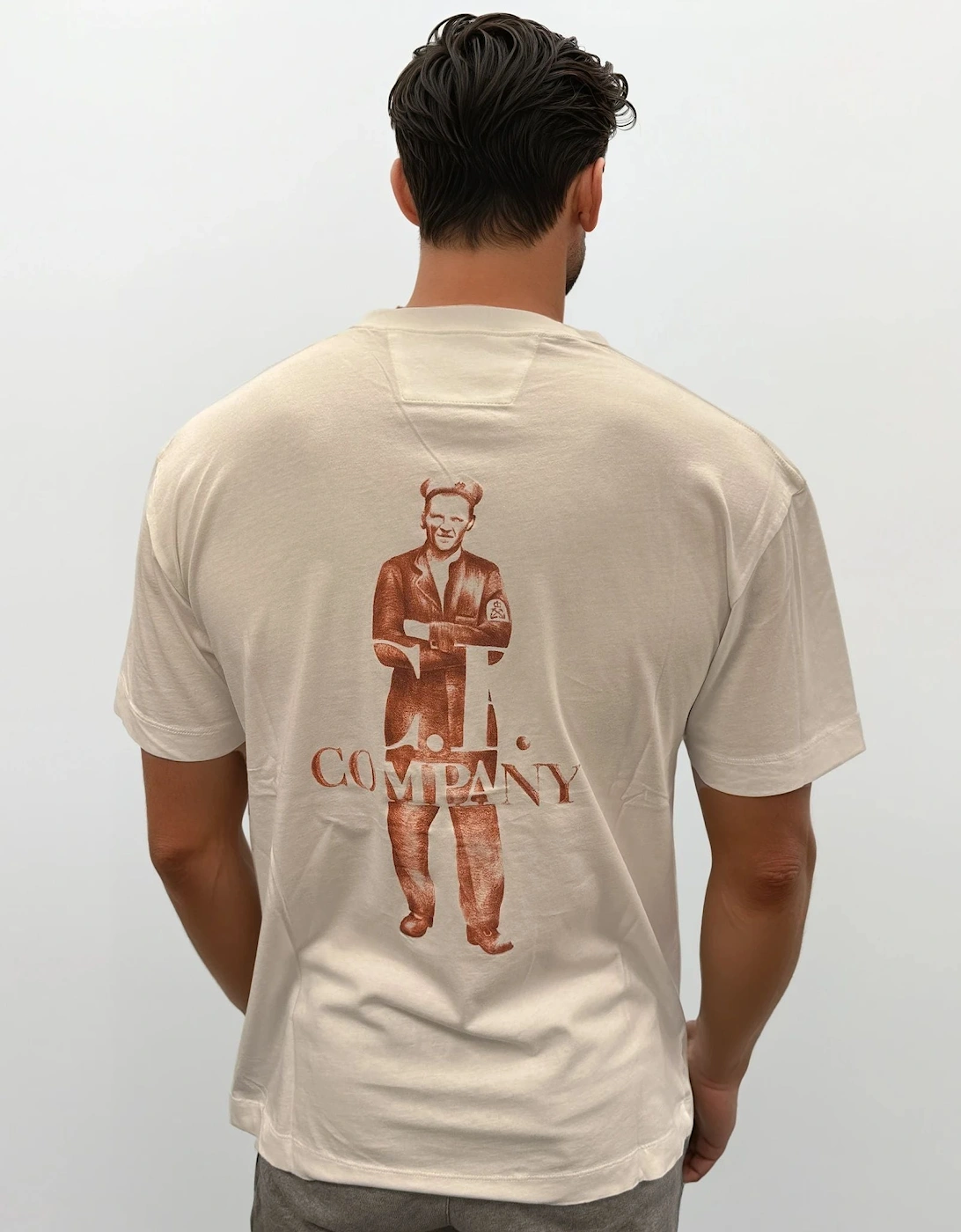 30/1 Jersey Logo T-Shirt Gauze White