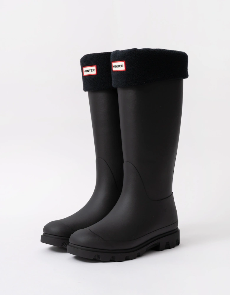 Fleece Tall Boot Sock - Black
