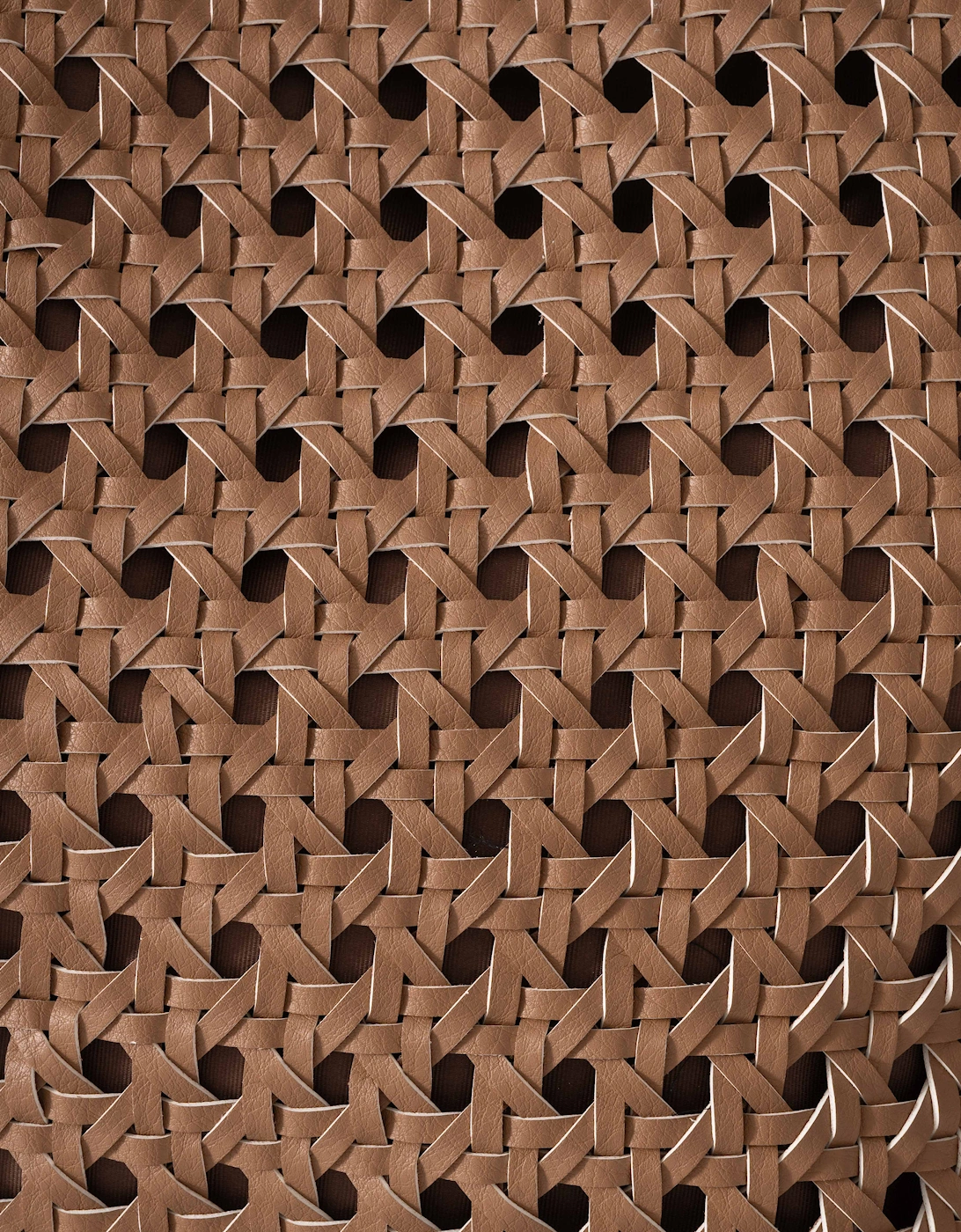 Braided Shopper With Black Detailing - Mocca Black 248001