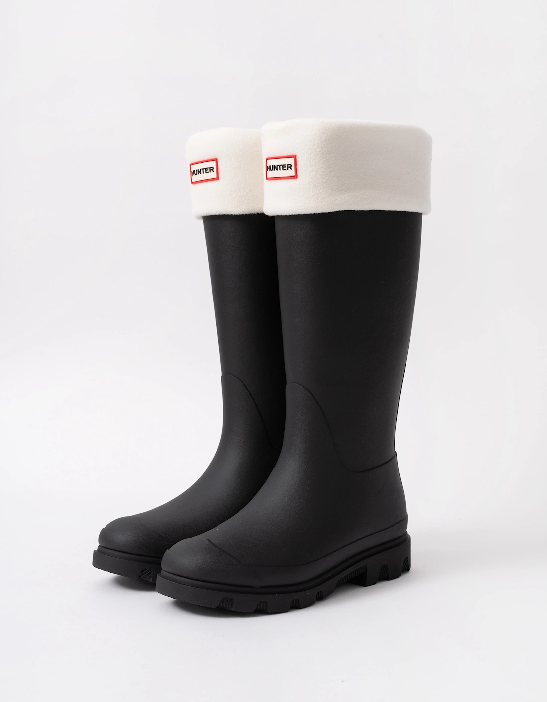 Fleece Tall Boot Sock - White