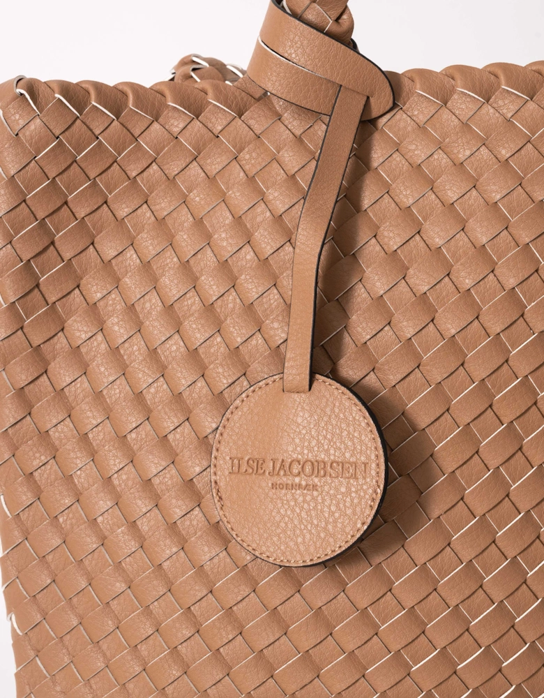 Reversible Braided Shopper - Mocca Metallic Mocca 248728