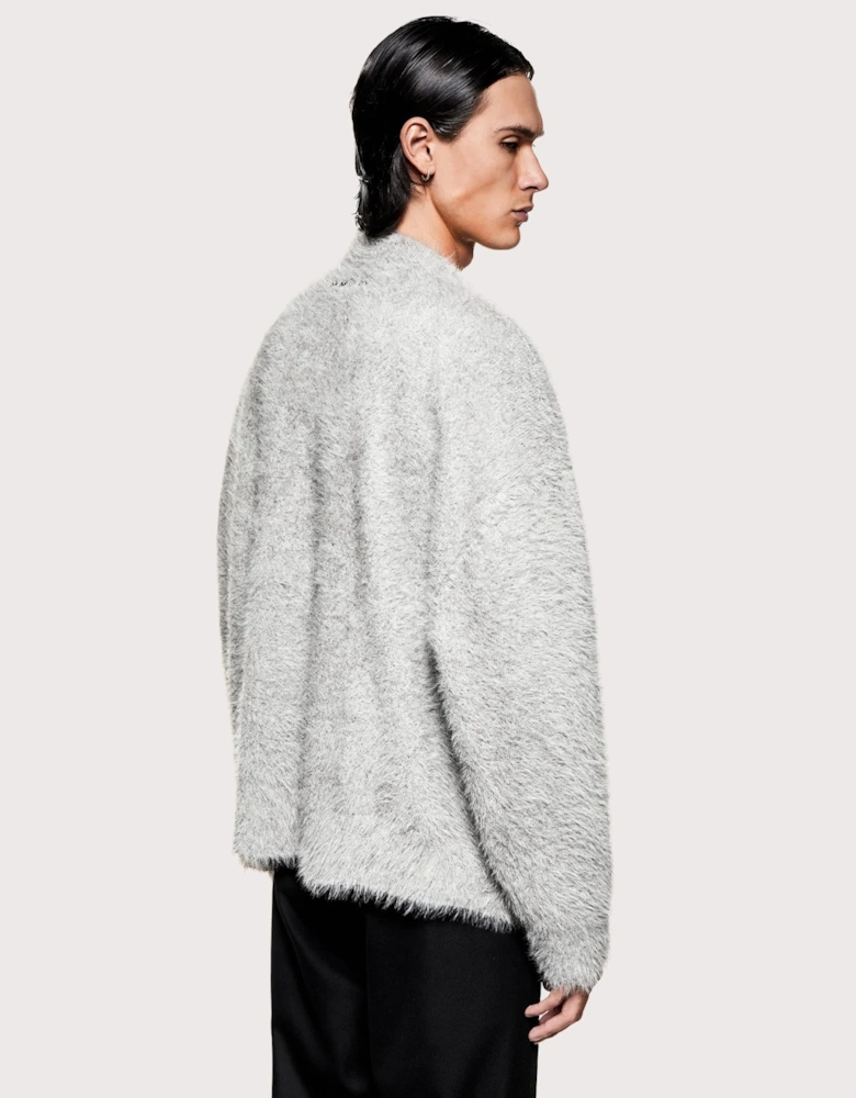 Faux Alpaca Knit Crewneck Jumper