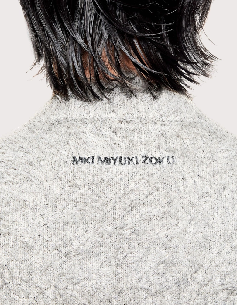 Faux Alpaca Knit Crewneck Jumper