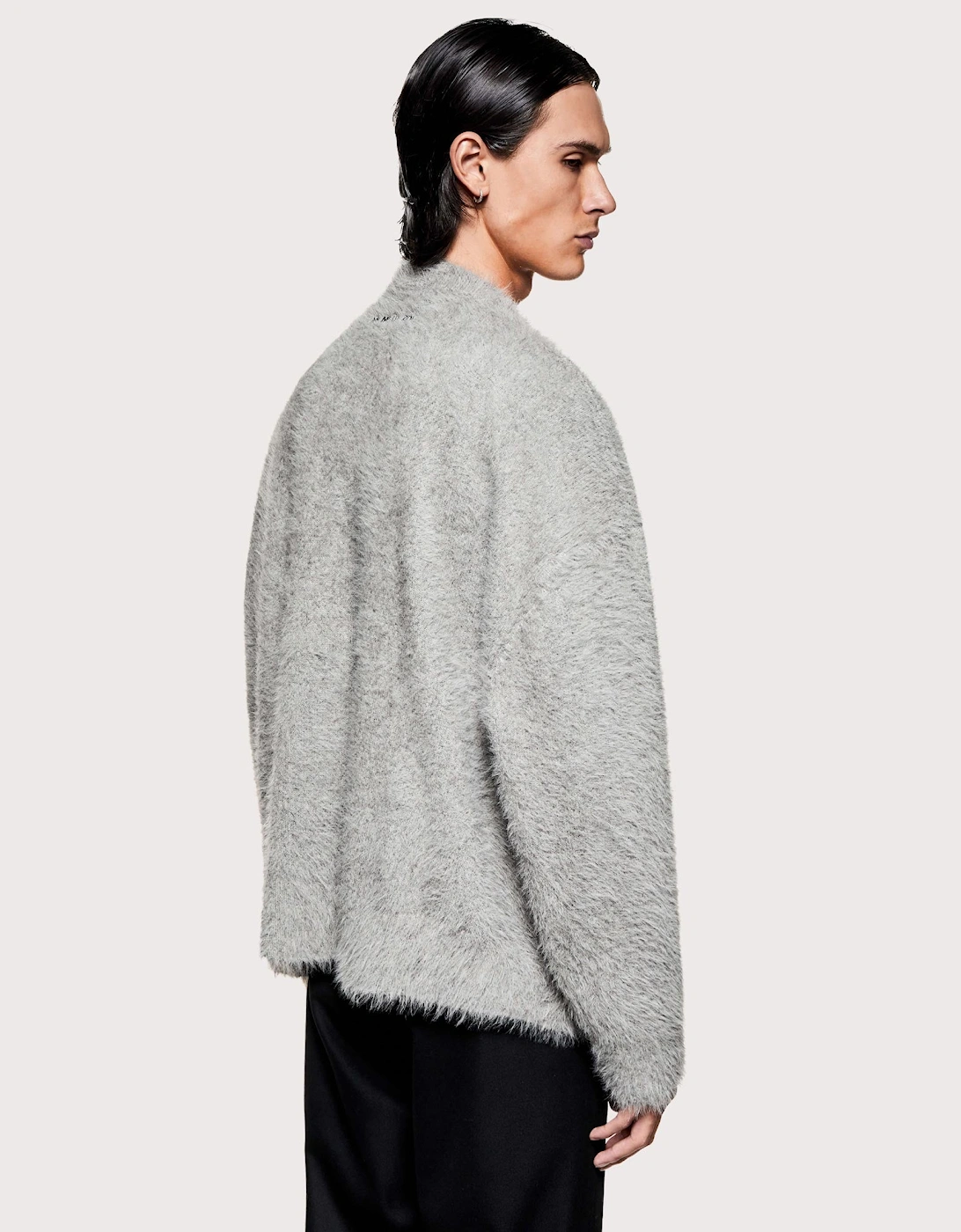 Faux Alpaca Knit Crewneck Jumper