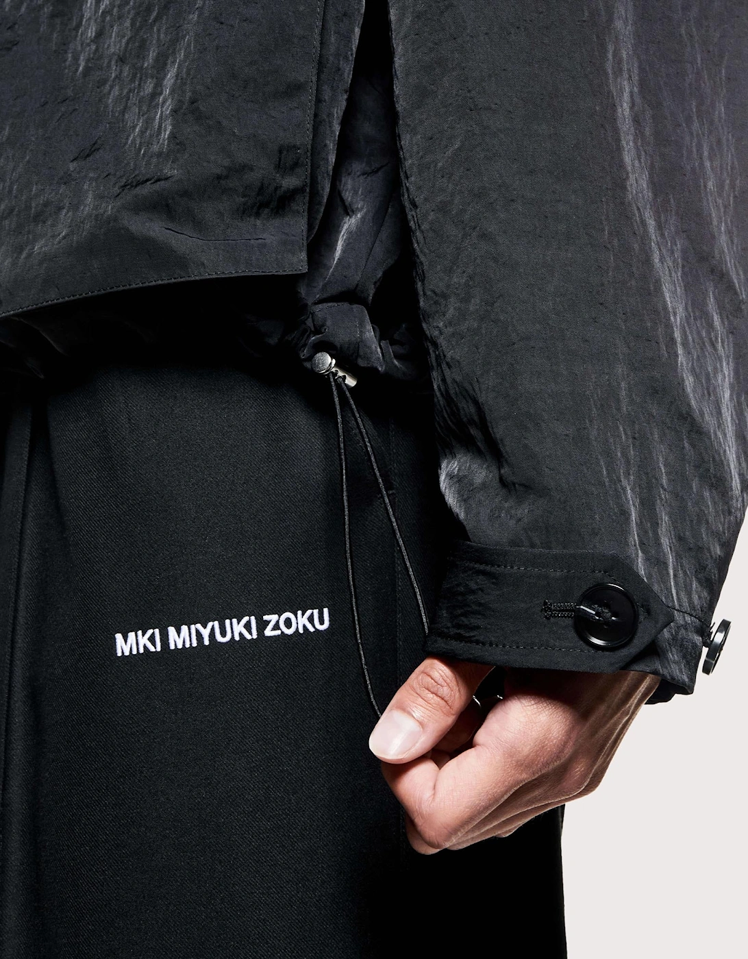 Silky Nylon Box Overshirt