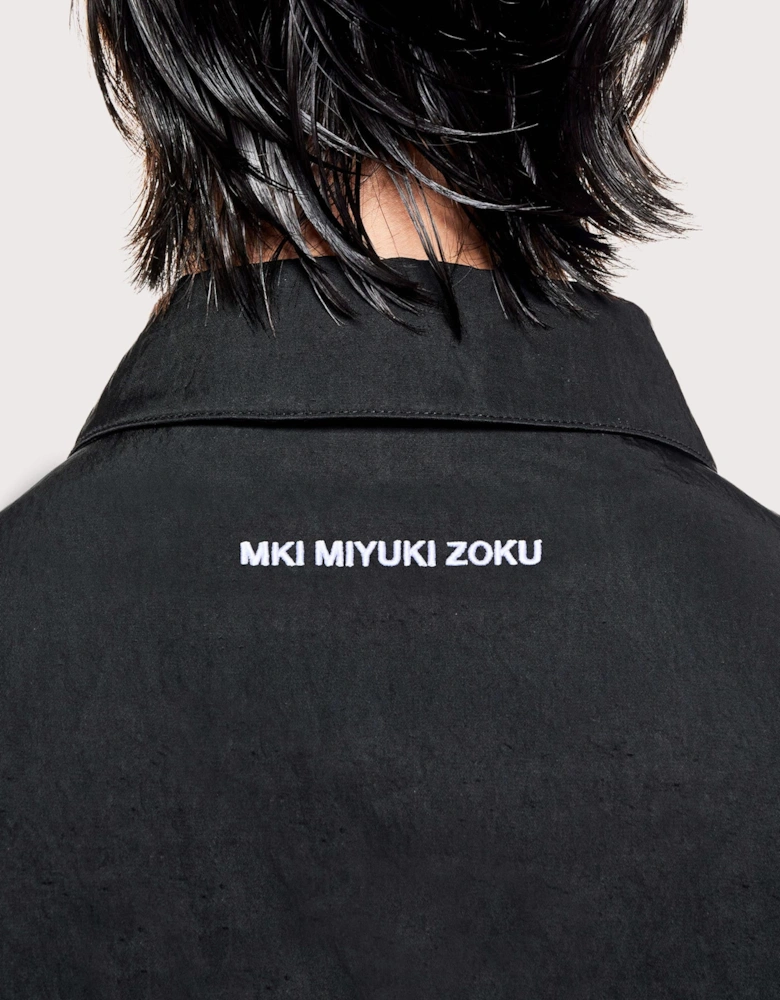 Silky Nylon Box Overshirt