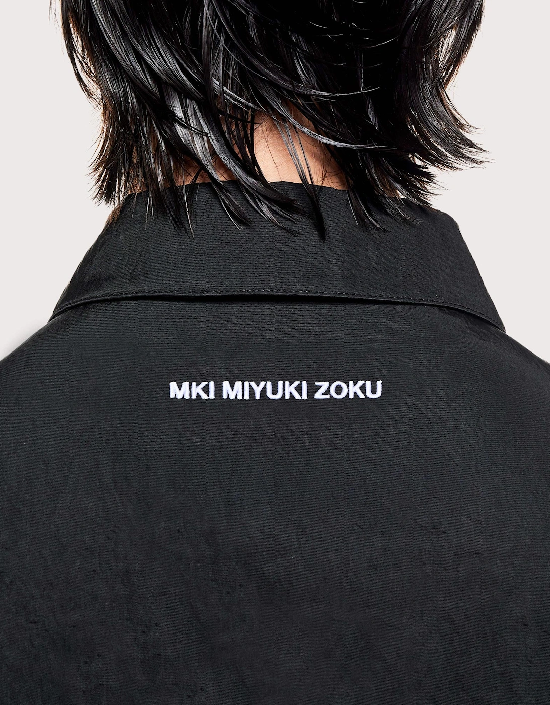 Silky Nylon Box Overshirt