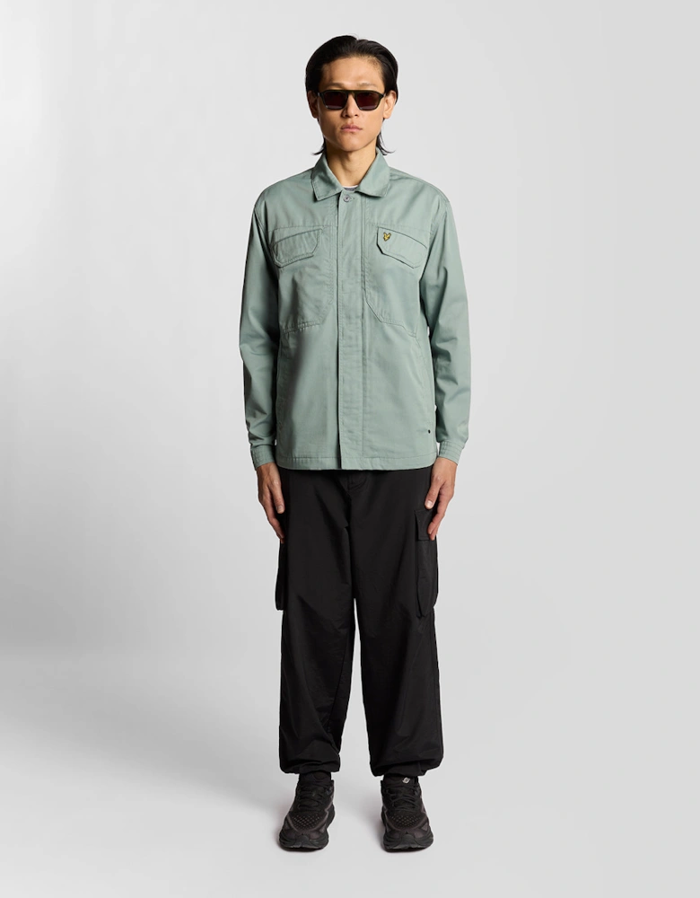 Multi Pocket Full Zip Overshirt