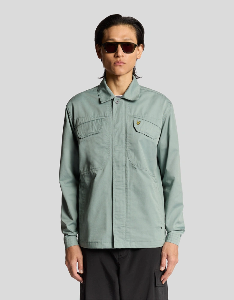 Multi Pocket Full Zip Overshirt
