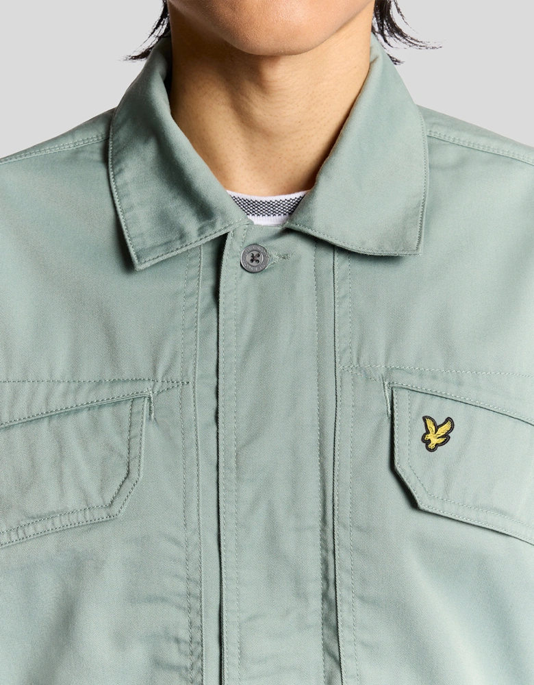 Multi Pocket Full Zip Overshirt