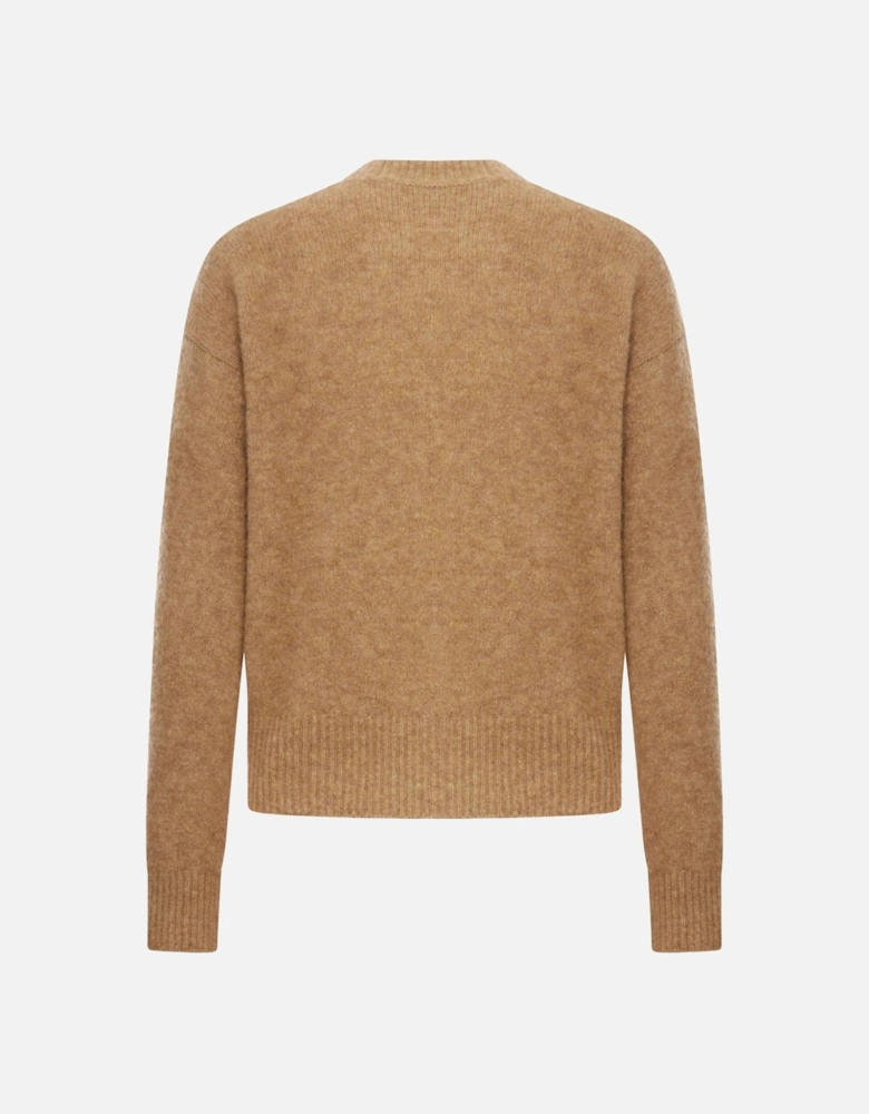 Ami Crewneck Sweater Tan