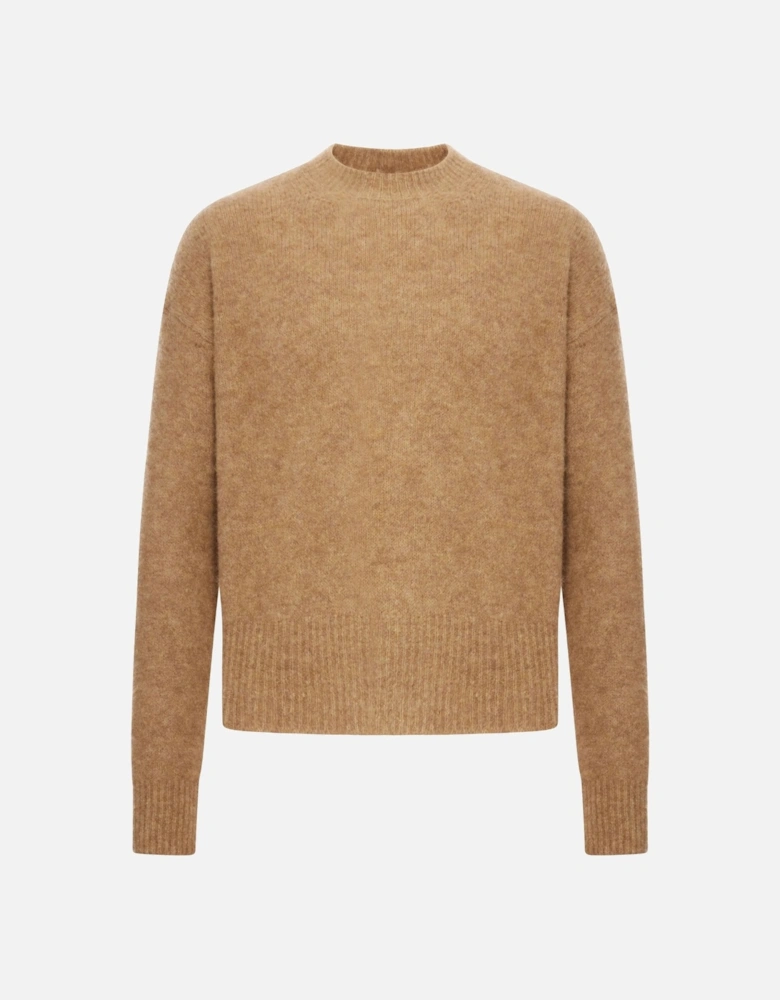 Ami Crewneck Sweater Tan