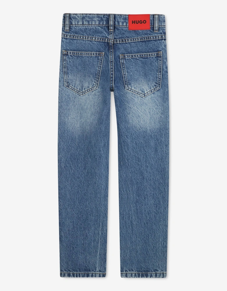 Hugo Boys Regular Fit Denim Jeans in Blue