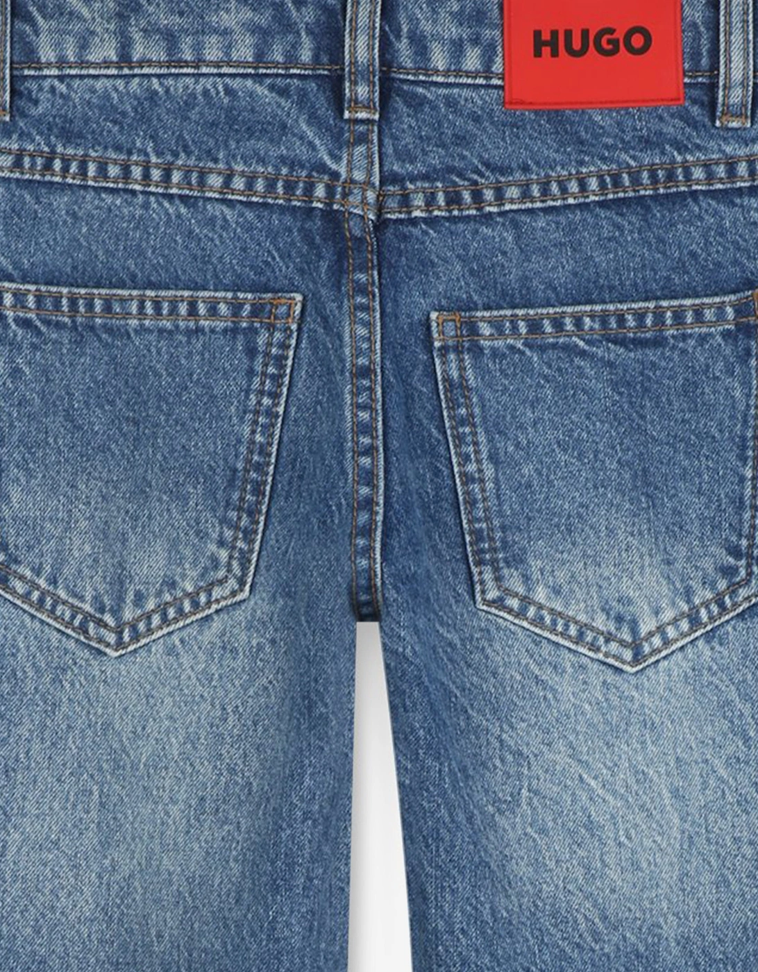Hugo Boys Regular Fit Denim Jeans in Blue