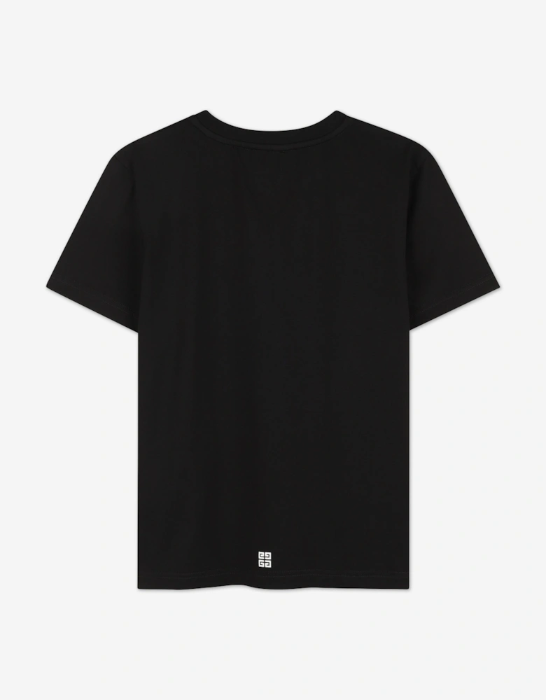 Kids Logo Print T-Shirt in Black