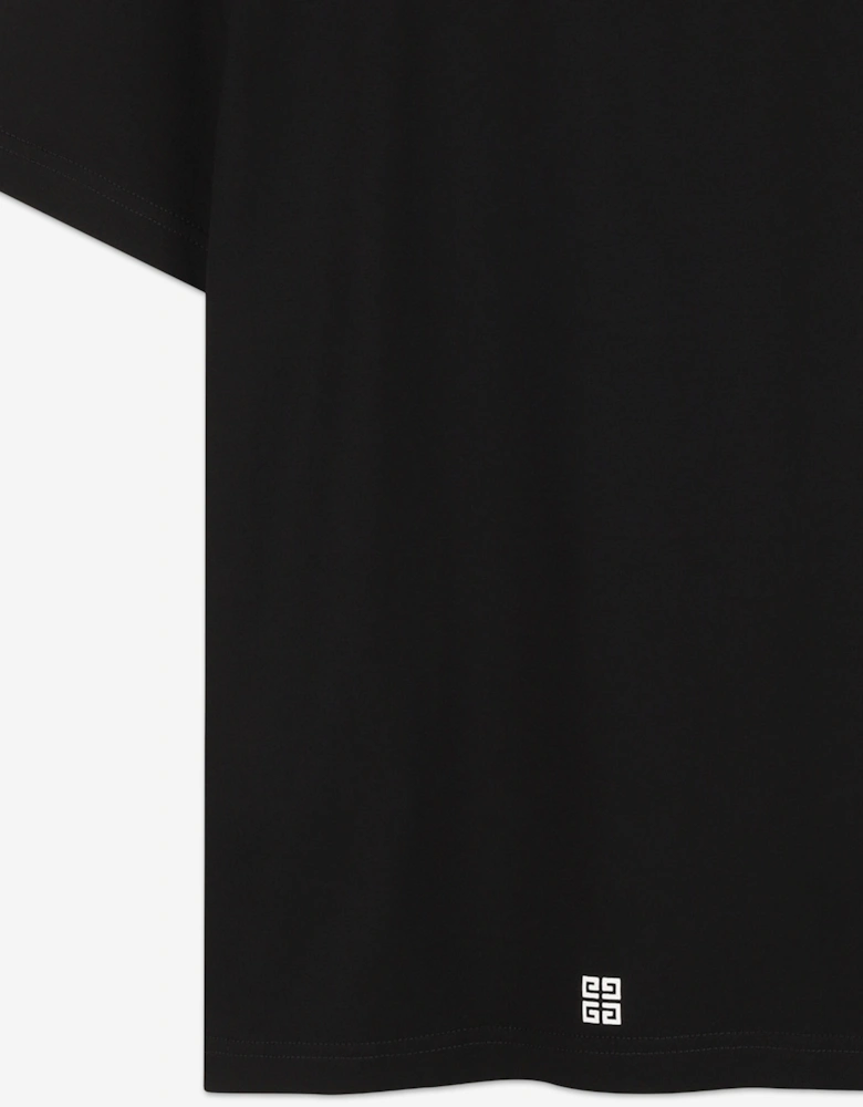 Kids Logo Print T-Shirt in Black