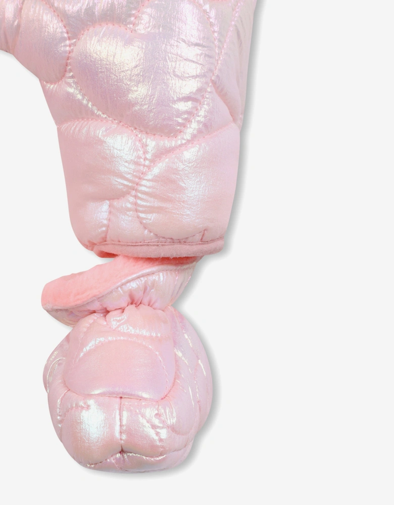 Billieblush Baby Girls Bow Snowsuit in Pink