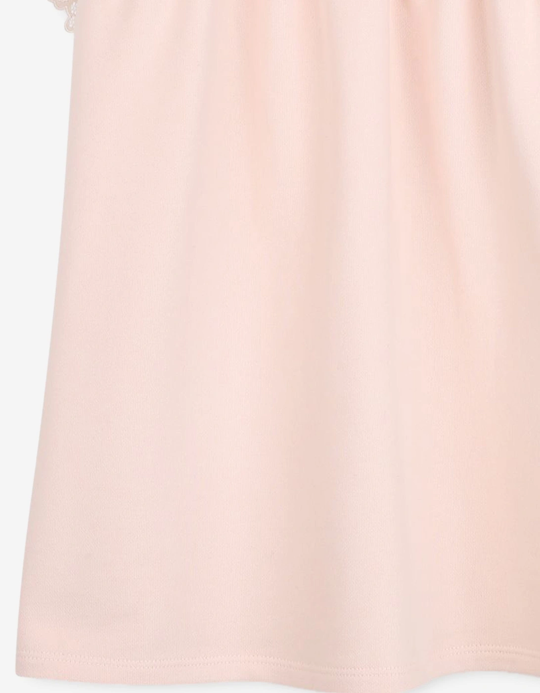 Girls Embroidered Flutter Sleeve Dress in Pink