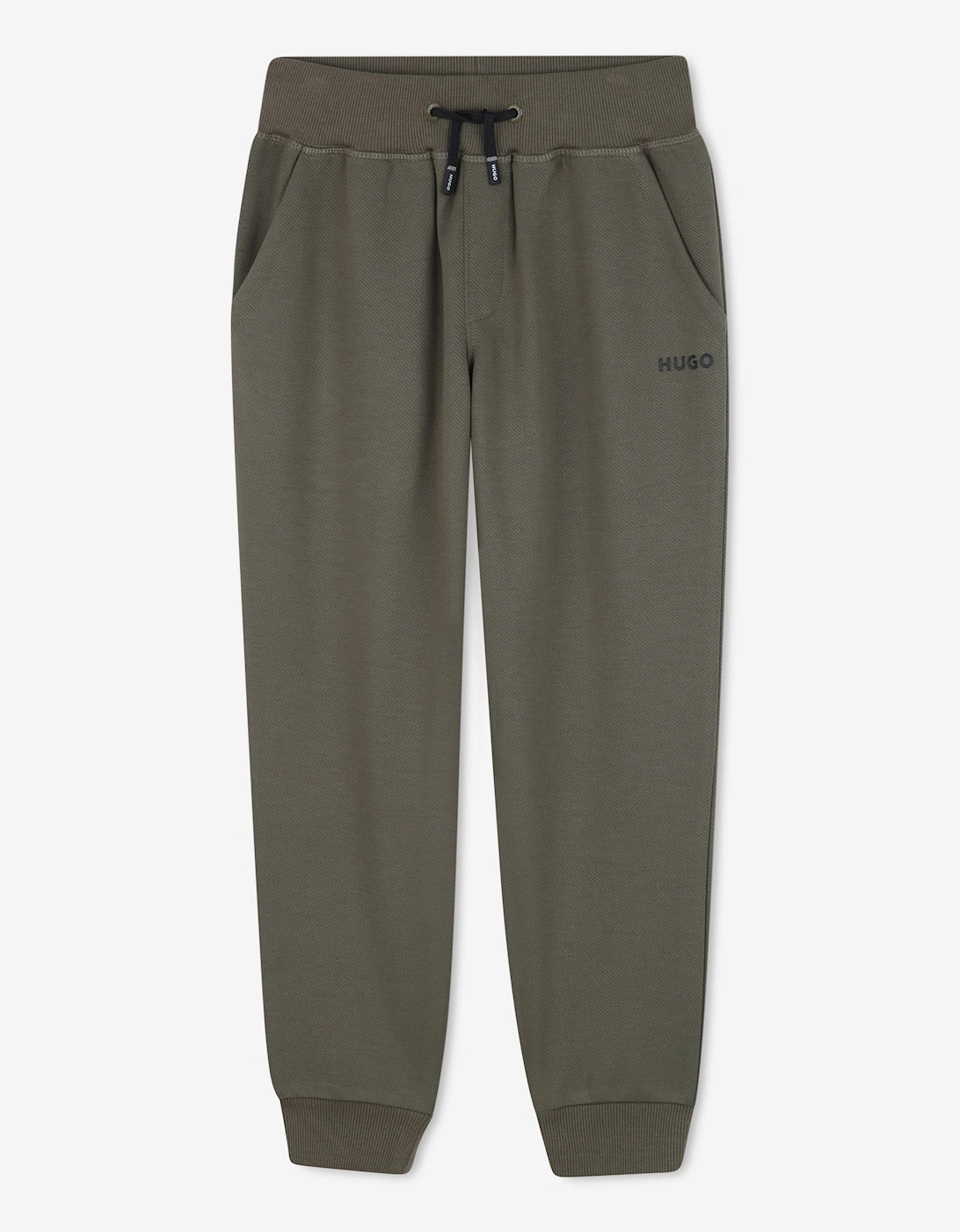 Boy's Hugo Boys Logo Print Joggers in Green - Size: 16 years