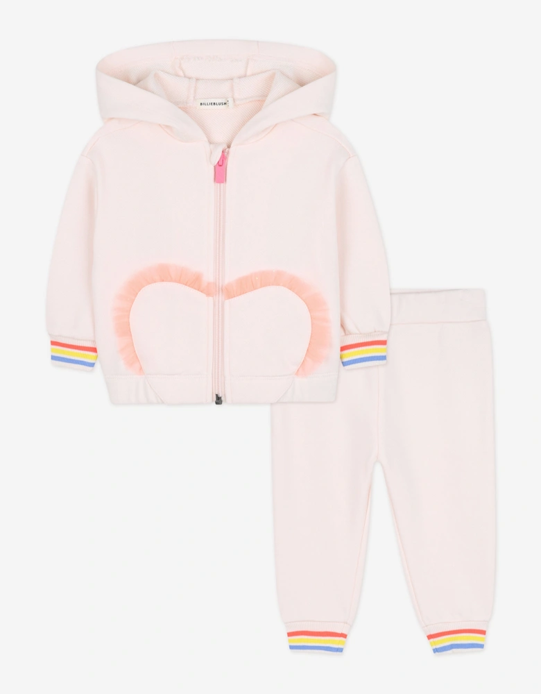 Billieblush Baby Girls Heart Tracksuit in Pink