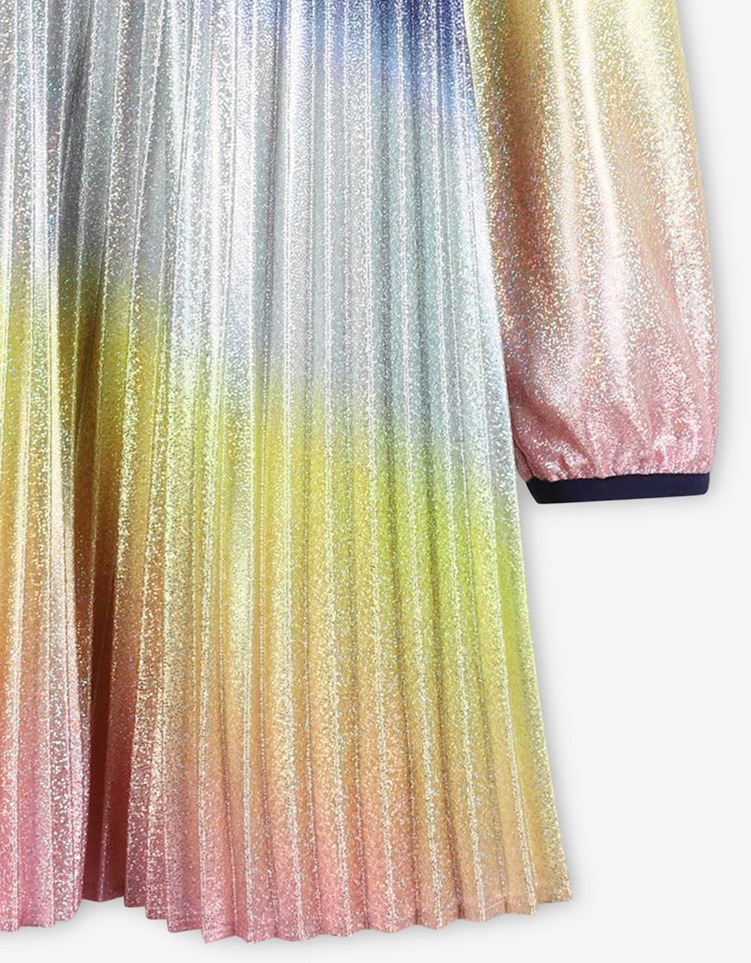 Billieblush Girls Shiny Pleated Gradient Dress in Multicolour