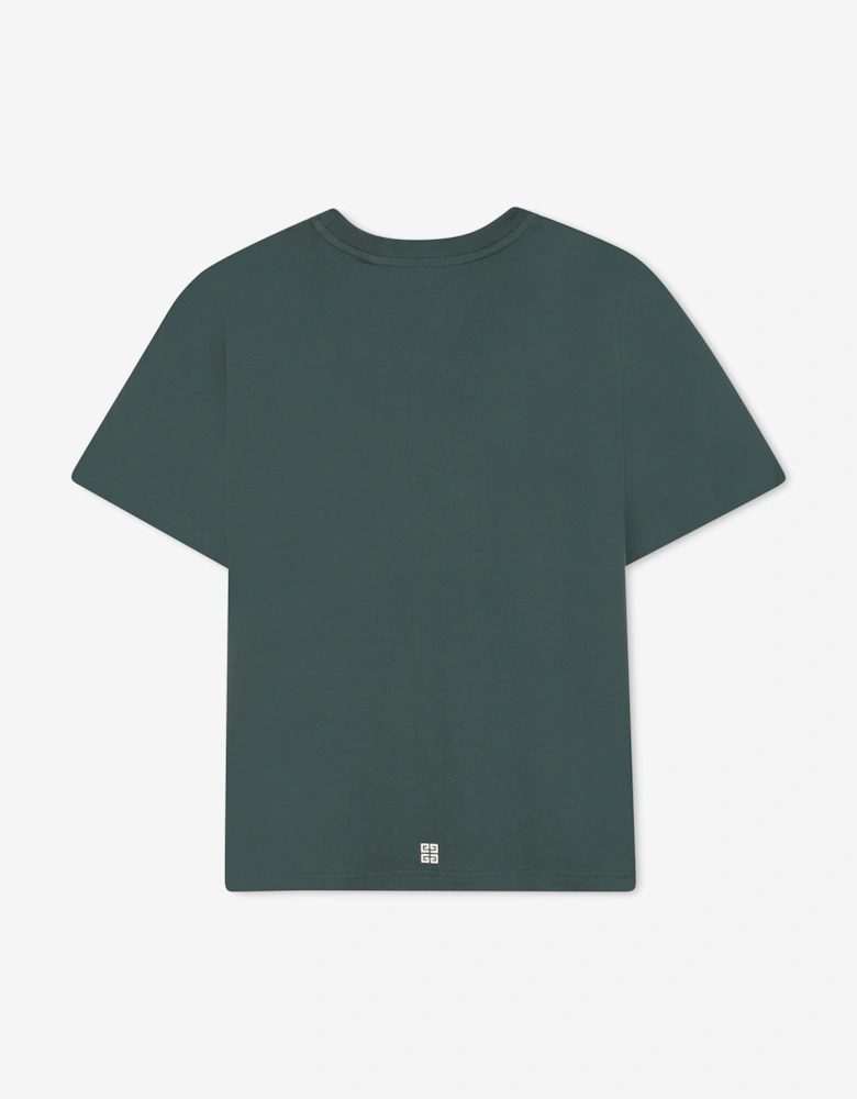 Kids Logo Print T-Shirt in Green