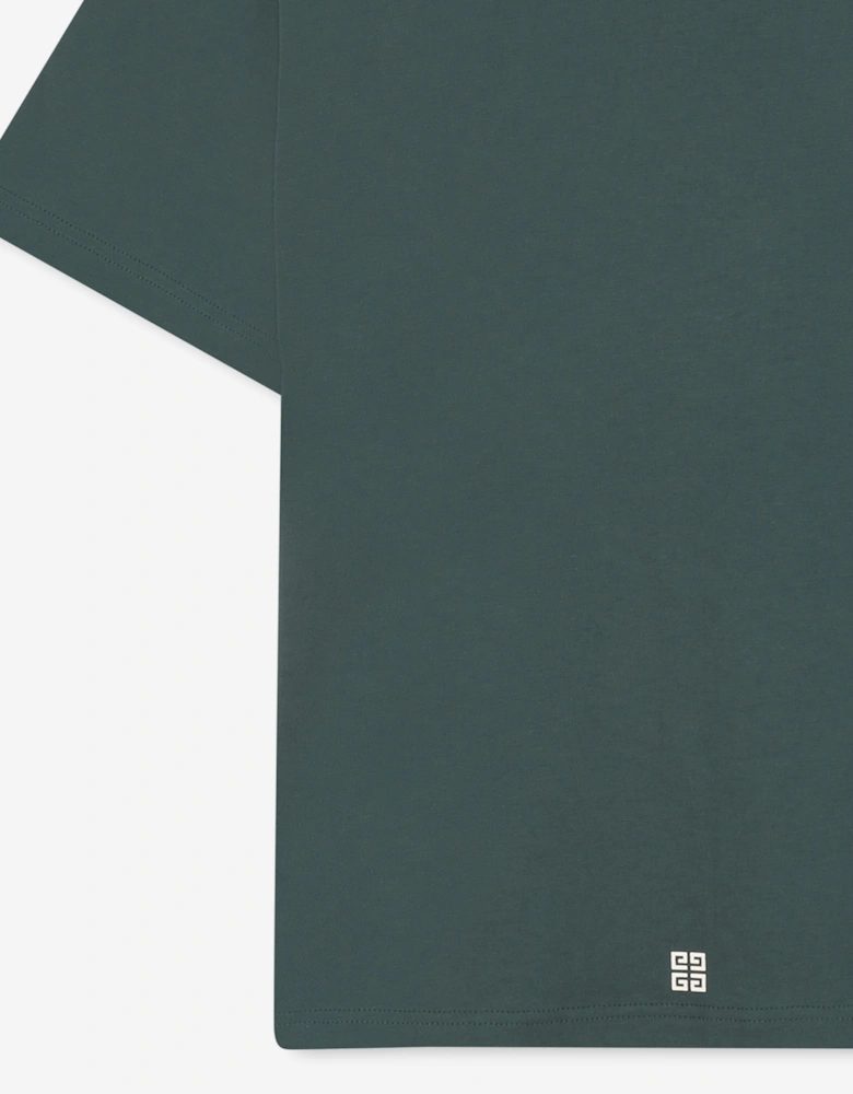 Kids Logo Print T-Shirt in Green