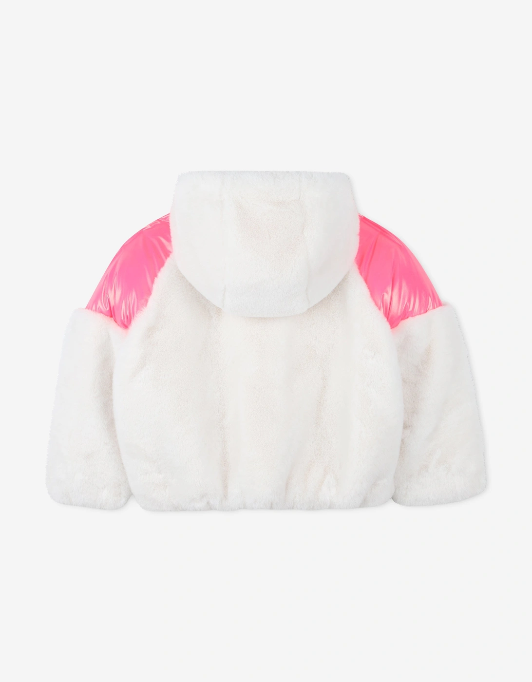 Billieblush Girls Faux Fur Jacket in Ivory