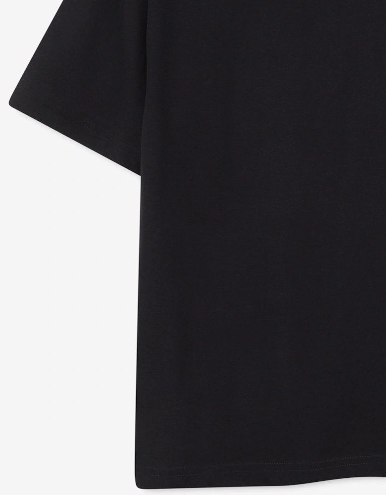 Hugo Boys Logo Print T-Shirt in Black