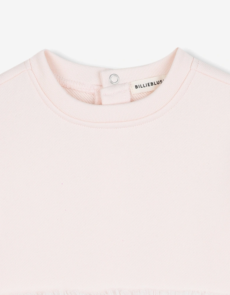 Billieblush Baby Girls Bi-material Heart Dress in Pink