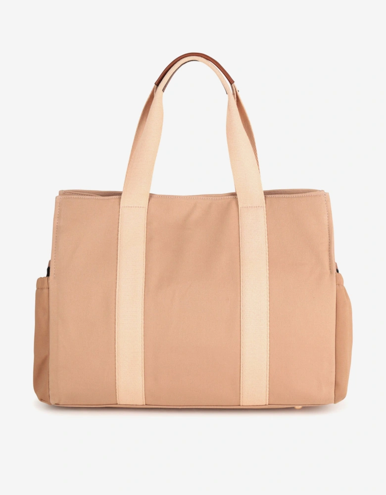 Baby Girls Logo Changing Bag in Beige (41cm)