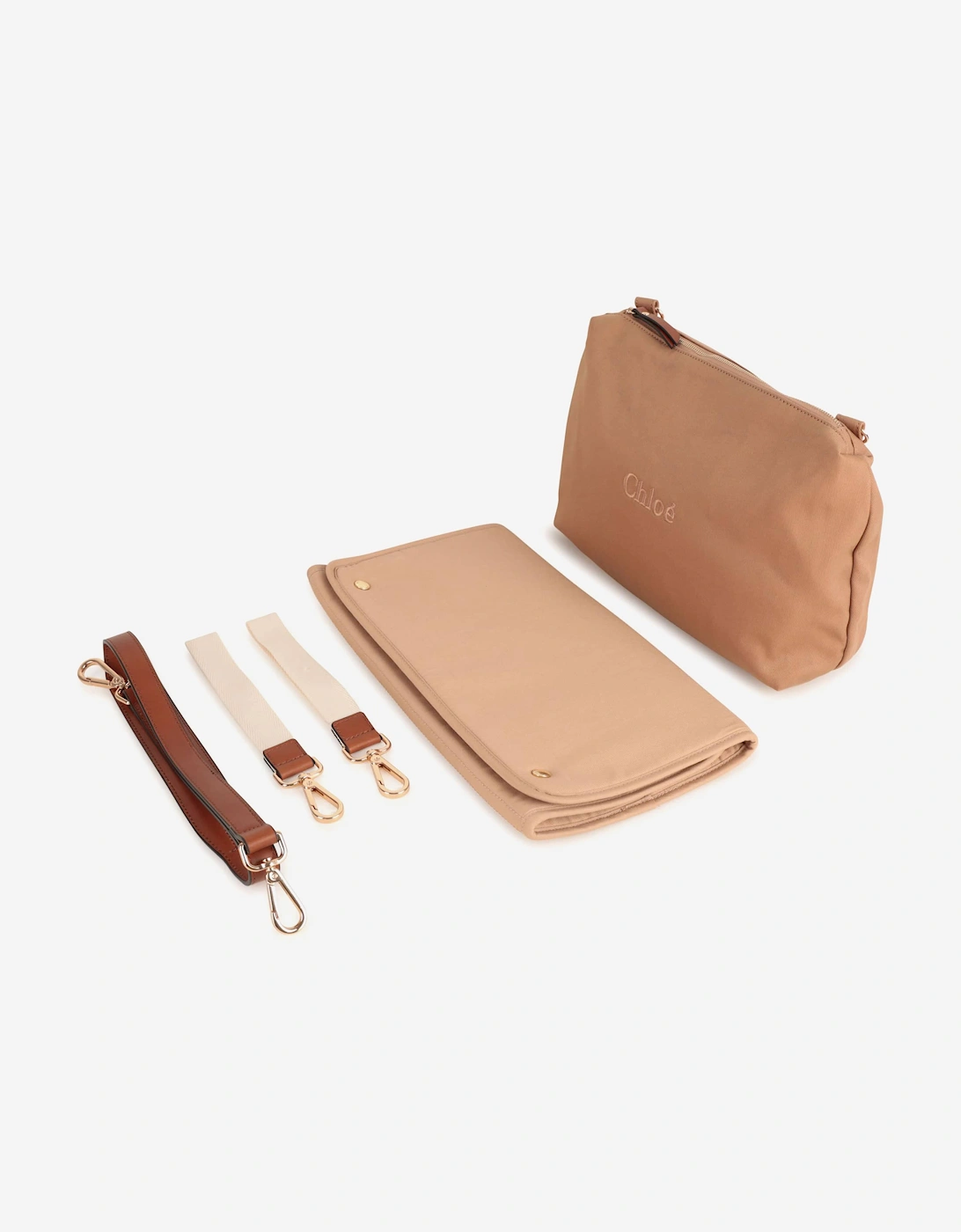 Baby Girls Logo Changing Bag in Beige (41cm)