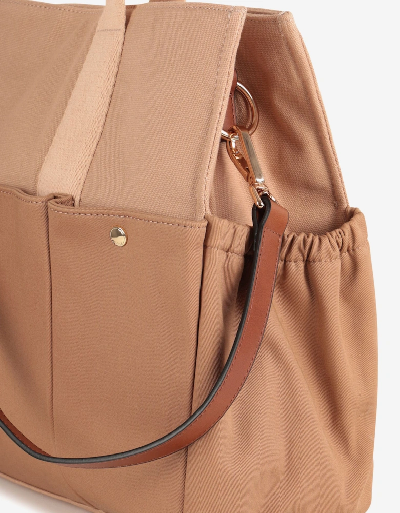 Baby Girls Logo Changing Bag in Beige (41cm)