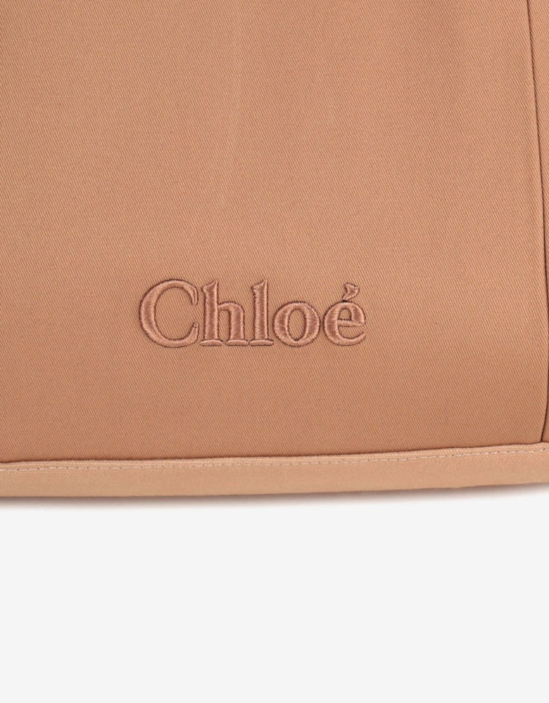 Baby Girls Logo Changing Bag in Beige (41cm)
