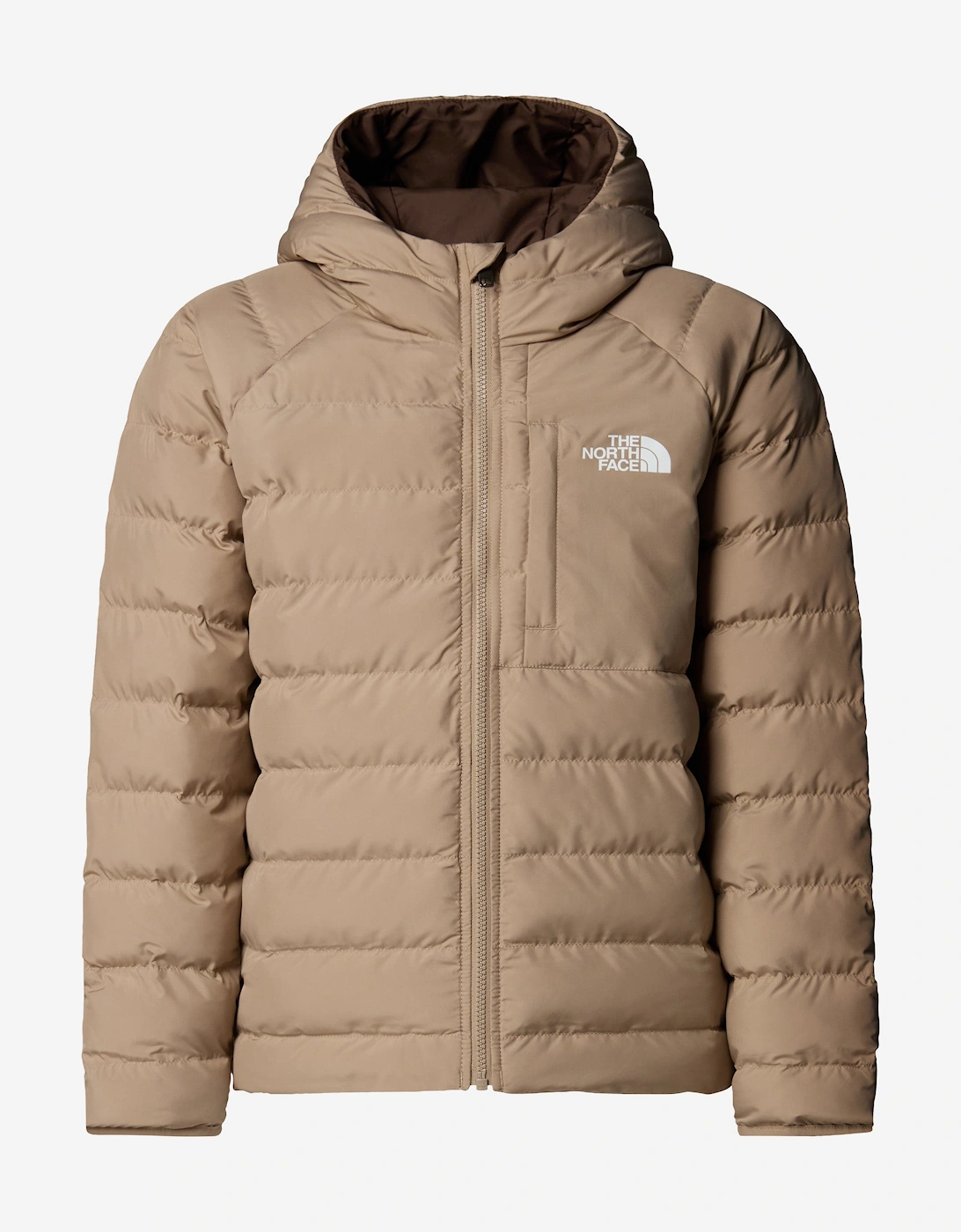 Boys Reversible Perrito Hooded Jacket in Beige