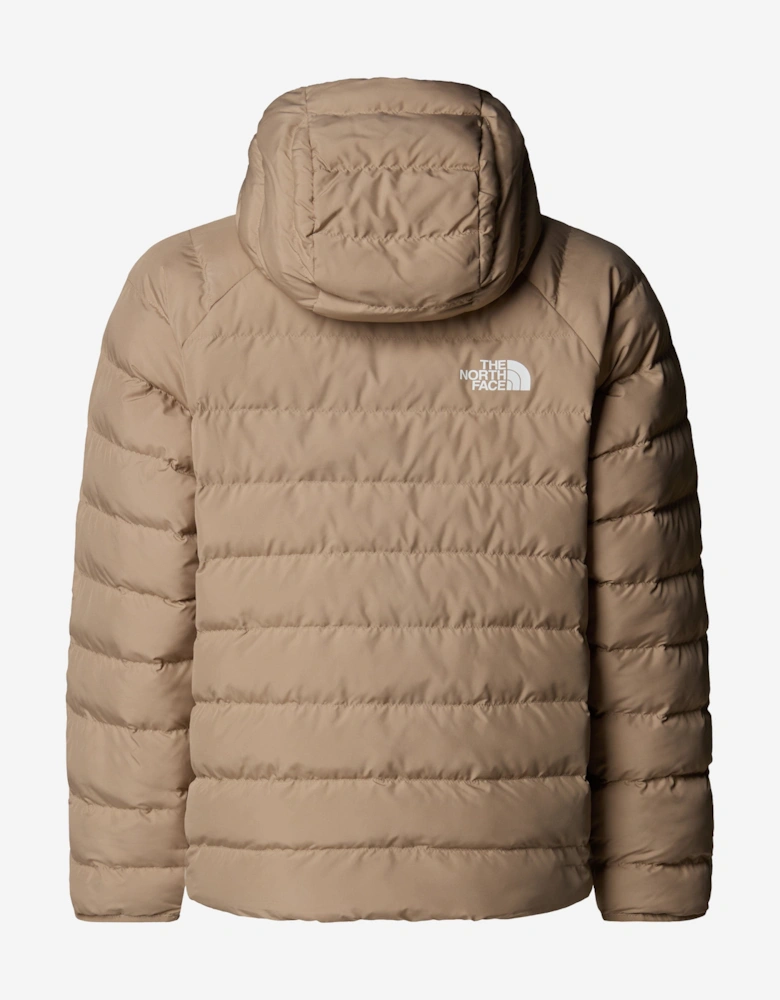 Boys Reversible Perrito Hooded Jacket in Beige