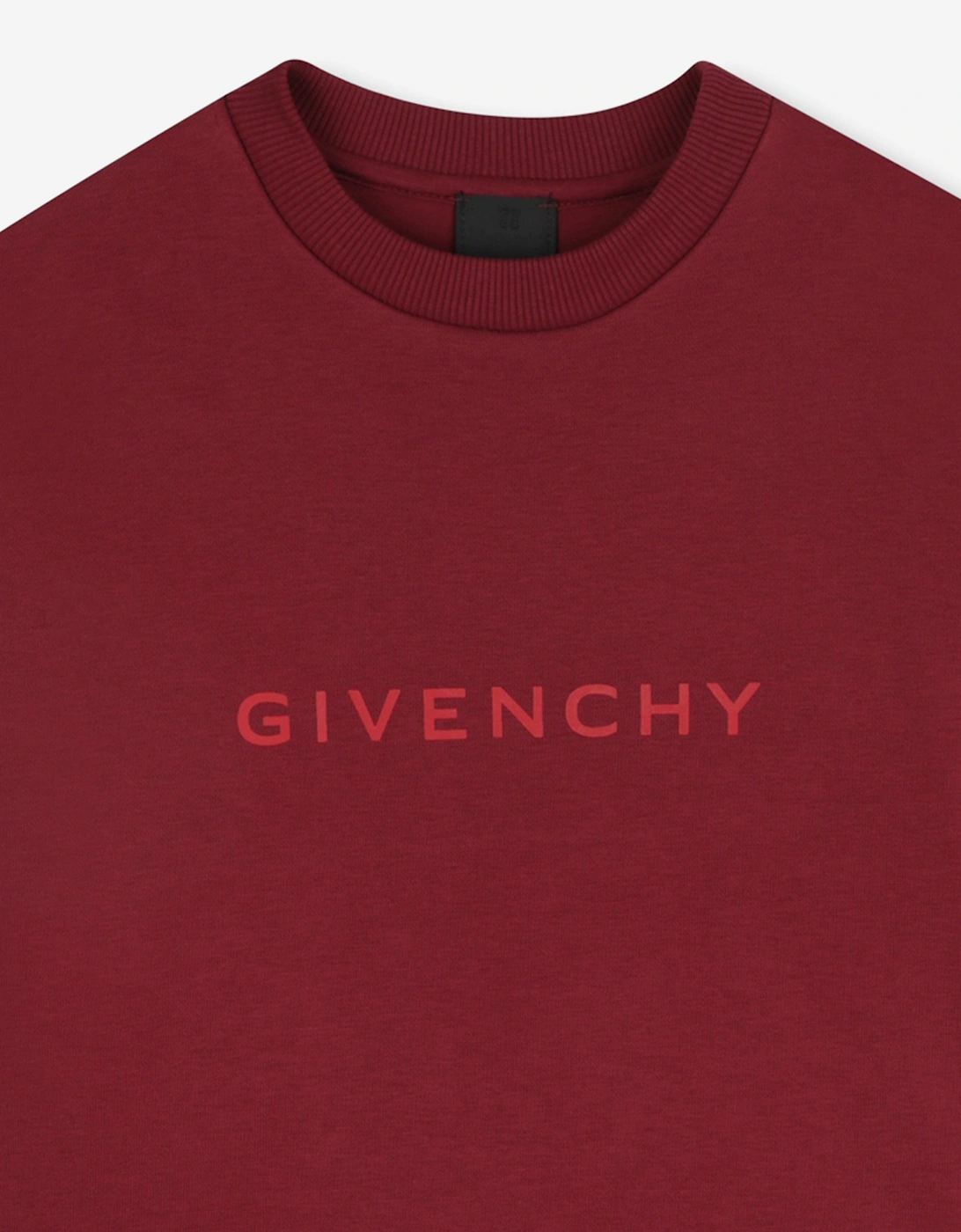 Girls Logo Print Sweater Dress in Red